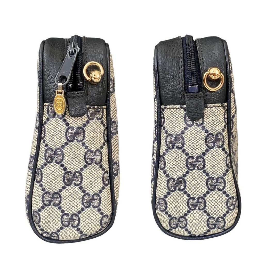 GUCCI GG Pattern Pvc/Leather Clutch-Crossbody-Shoulder Bag 💼 - Picture 13 of 17